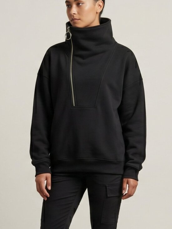 Sweaters - NWOT | Quarter Zip Performance Pullover Sweater Mock Neck Activewear | Small